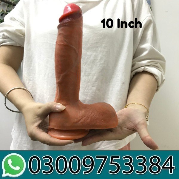 10 Inch Realistic Uncut Big Dildo in Pakistan