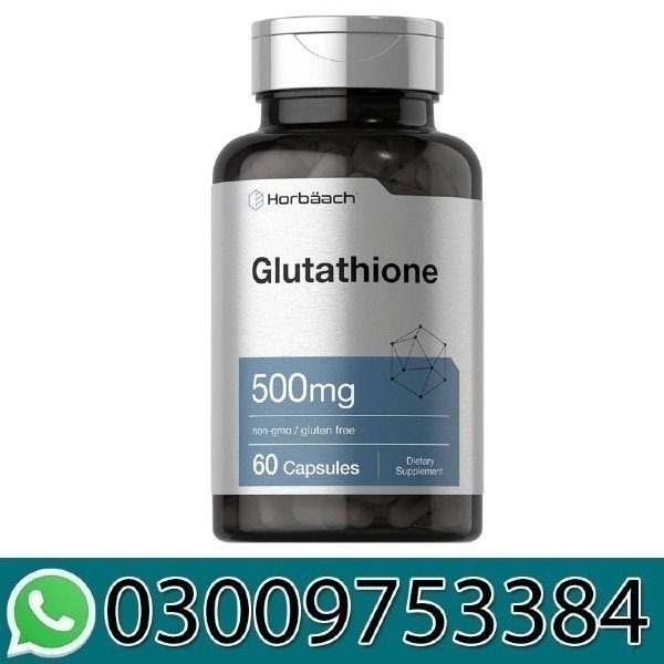 Horbaach L-Glutathione 500mg Antioxidant Pills, 60 Capsules In Pakistan