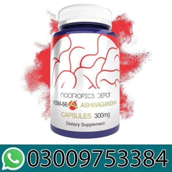 Nootropics Depot KSM-66 Ashwagandha 300mg Capsules in Pakistan