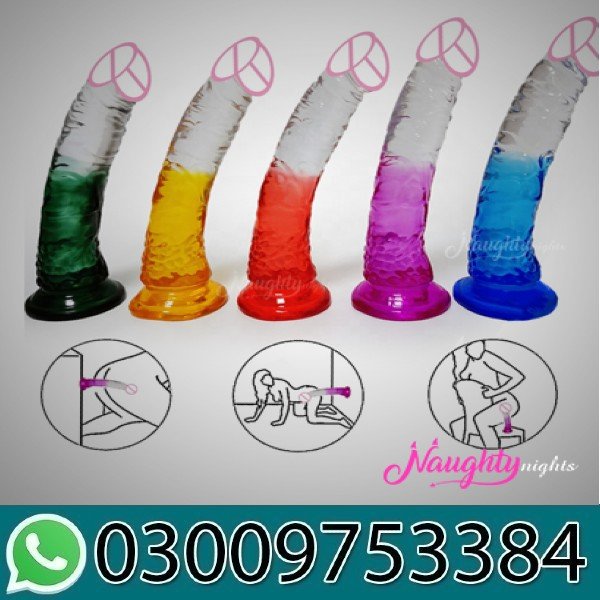 Crystal Penis Twin Color Dildo In Pakistan