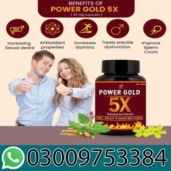 Power Gold 5x Capsules In Pakistan