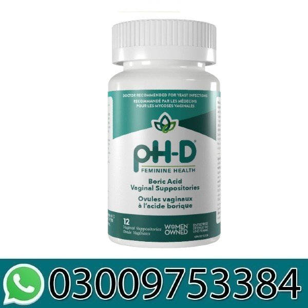 PH-D Feminine Health Boric Vaginal Suppositories In Pakistan