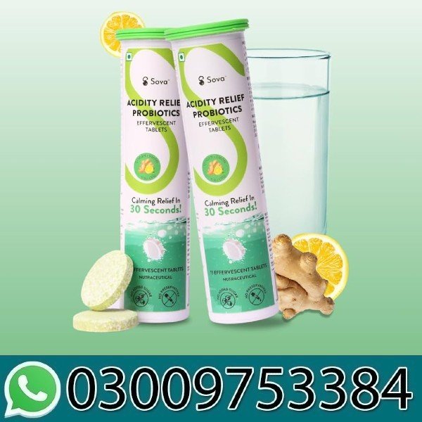 Sova Health Acidity Relief Probiotics Effervescent Tablets In Pakistan