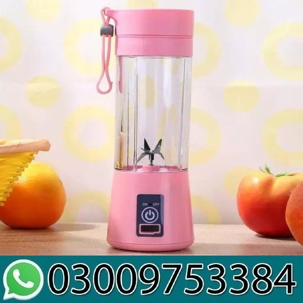 USB Rechargeable Juicer Blender 6 Blades 380ml In Pakistan
