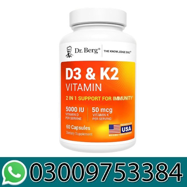 Dr. Berg Maximum Strength 7-in-1 Vitamin D3 K2 Price In Pakistan