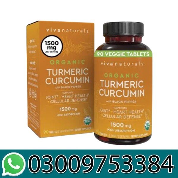 Organic Turmeric Curcumin Supplement 1,500mg in Pakistan