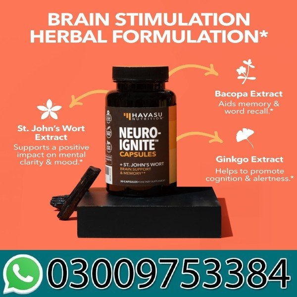 Havasu Nutrition Extra Strength Brain Supplement for Focus 30 Capsules in Pakistan