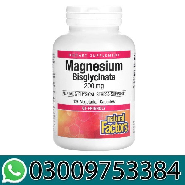 Natural Factors Magnesium Bisglycinate Pure 200mg In Pakistan