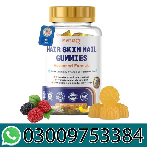 Premium Hair Skin and Nails Gummies Price In Pakistan