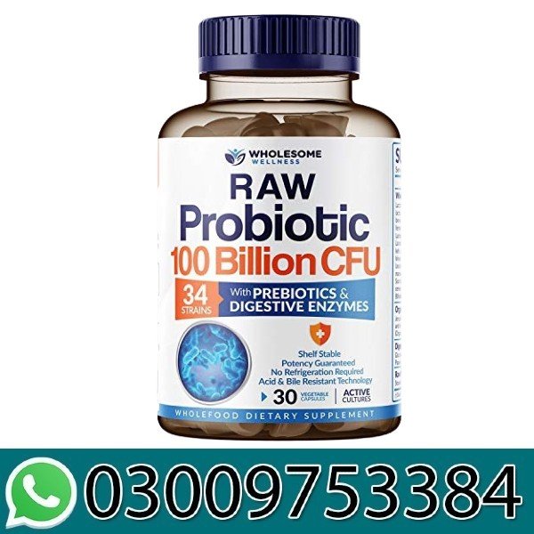 Wholesome Wellness Raw Probiotic 100 Billion Cfu In Pakistan