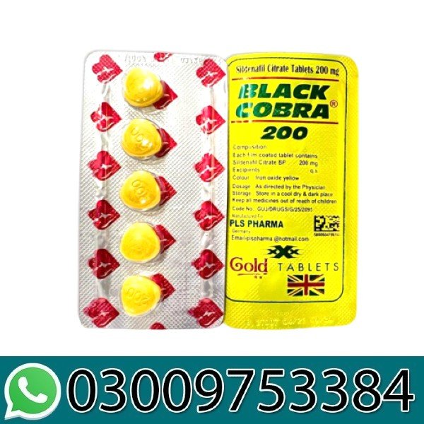 Black Cobra 200mg Tablets in Pakistan