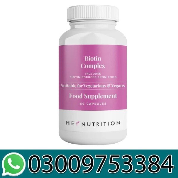 Hey Nutrition Biotin Complex – Food-Sourced Biotin In Pakistan