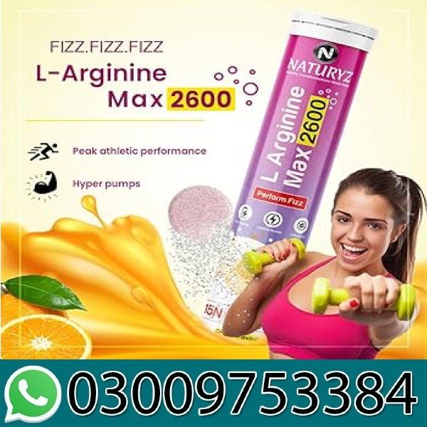 Naturyz L-arginine Max 2600 Effervescent Tablets In Pakistan