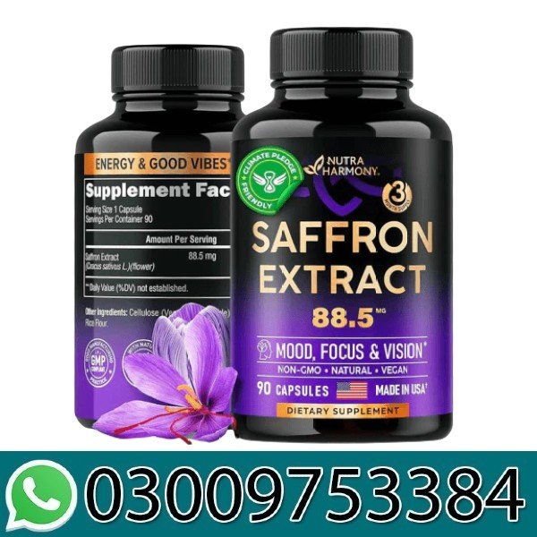 Nutra Harmony Saffron Extract 88.5mg In Pakistan
