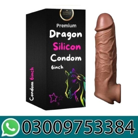 6 Inch Single Hole Silicone Reusable Condom For Men In Pakistan