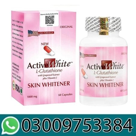 Active White Glutathione Skin Whitening Capsules In Pakistan