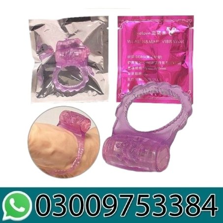 Clit Dual Vibrating Erection Penis Ring Stretchy Delay Toy In Pakistan