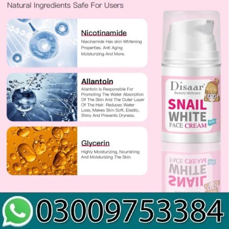 Disaar Snail Glowing Face Cream In Pakistan