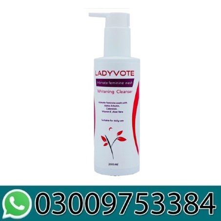 Ladyvote Intimate Feminine wash Whitening Cleanser 200ml In Pakistan