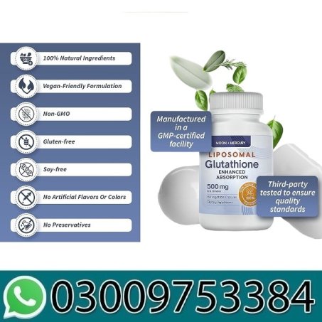 Moon + Mercury Liposomal Glutathione In Pakistan