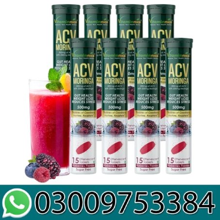 Vitaminnica Because Your Health Matters Acv Moringa Effervescent Tablets In Pakistan