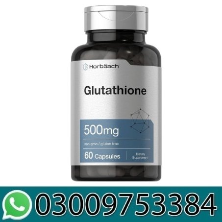 Horbaach L-Glutathione 500mg Antioxidant Pills, 60 Capsules In Pakistan