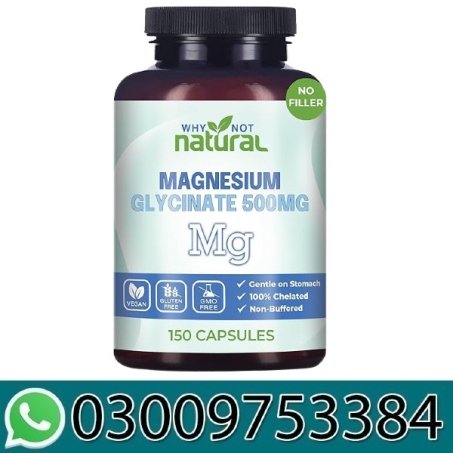 Non Buffered Magnesium Glycinate 500MG In Pakistan