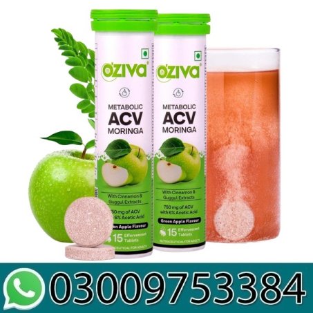 Oziva Apple Cider Vinegar Moringa Effervescent Tablets in Pakistan