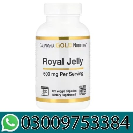 California Gold Nutrition Royal Jelly 500 mg 120 Veggie Capsules in Pakistan