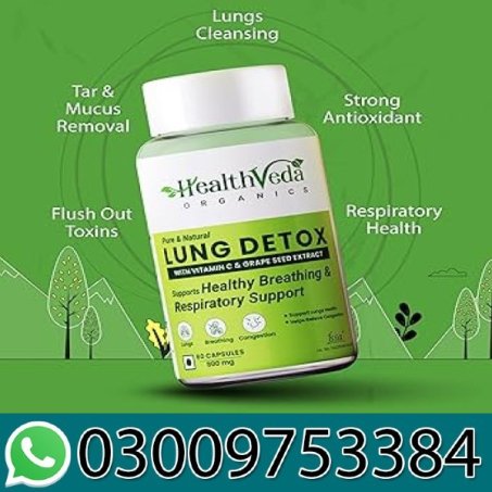Health Veda Organics Lung Detox With Vitamin C In Pakistan