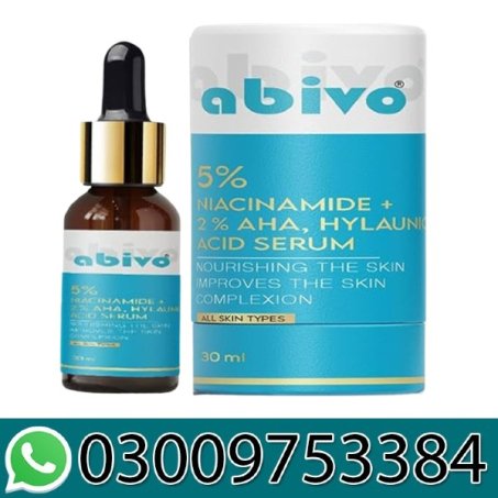 Abivo 5% Niacinamide + 2% Alpha Arbutin + 1% Hyaluronic Acid Face Serum in Pakistan