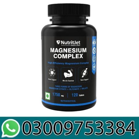 NutritJet High Absorption Magnesium Glycinate 550MG Capsules In Pakistan