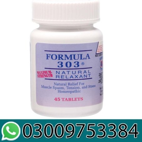 Dee CEE Labs Formula 303 Maximum Strength Natural Relaxant Tablets 45 Tablets in Pakistan