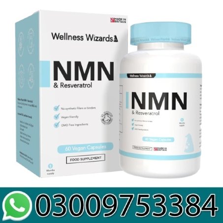 Wellness Wizards NMN & Resveratrol Capsules In Pakistan