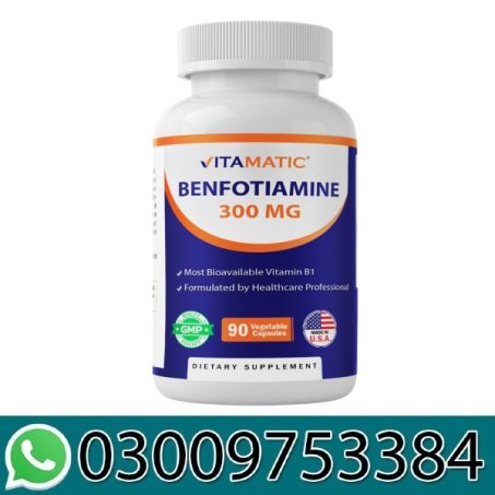 Vitamatic Benfotiamine 300 mg 90 Veg Capsules In Pakistan
